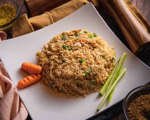 Riz Sauté Poulet Sauce Soja