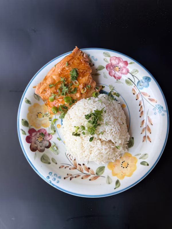 Saumon Vapeur Riz Basmati